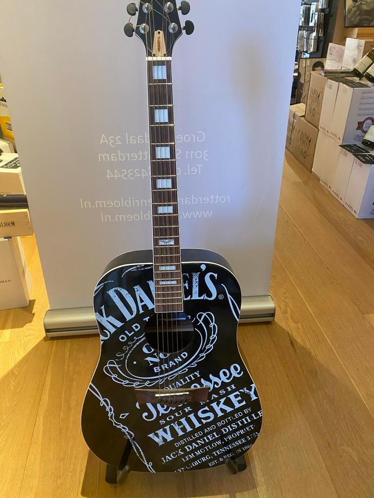 Jack Daniel's Westerngitaar - Uniek Design, Ophalen of Verzenden, Gebruikt, Western- of Steelstringgitaar
