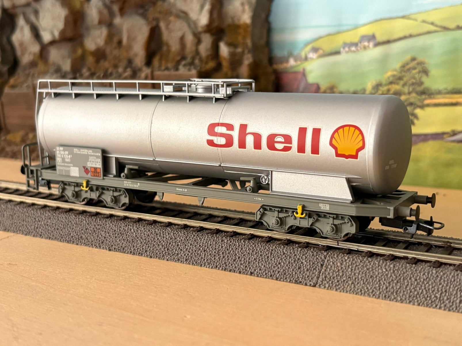 Liliput 4x ketelwagon Shell, Gelijkstroom, Verzenden, Wagon, Liliput