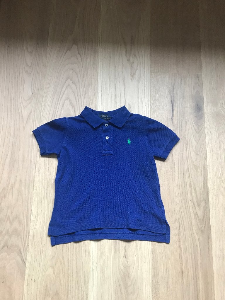 Polo shirt blauw Ralph Lauren 2T maat 98, Ophalen, Zo goed als nieuw, Shirt of Longsleeve, Jongen