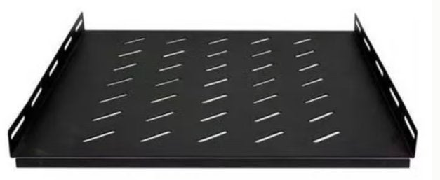 19-inch geventileerde rackplank 1U - Zwart, Computers en Software, Ophalen of Verzenden, Nieuw