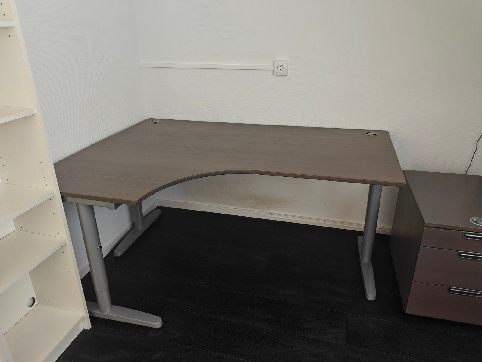 Hoek bureau, Ophalen, 160 cm, Gebruikt, Hoekbureau