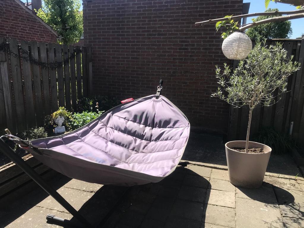 Fatboy hangmat met standaard, draagtas en beschermhoes, Tuin en Terras, Hangmatten, Ophalen, Gebruikt, Meerpersoons, Met standaard