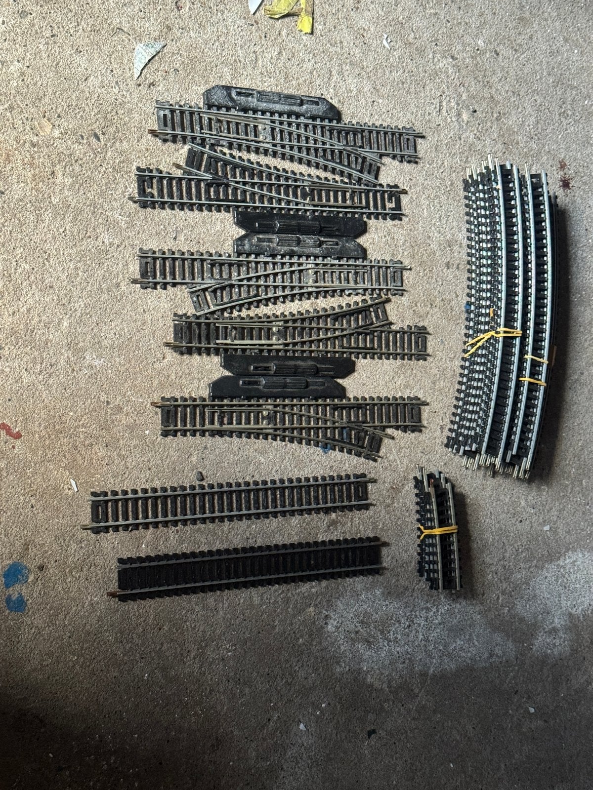 Mehano rails en wissels set | 1/87 modelspoor h0, Overige merken, Gebruikt, Gelijkstroom, Rails