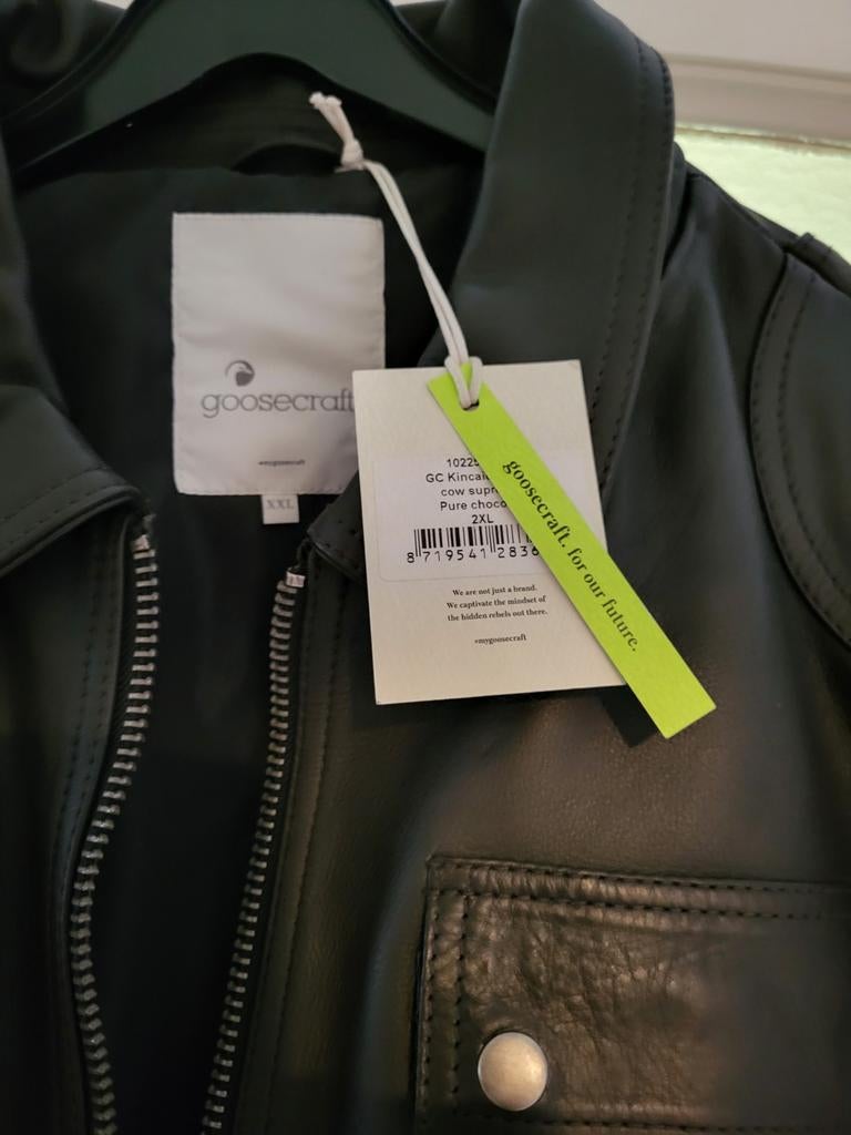 Goosecraft leren jas heren, Ophalen of Verzenden, Nieuw, Zwart