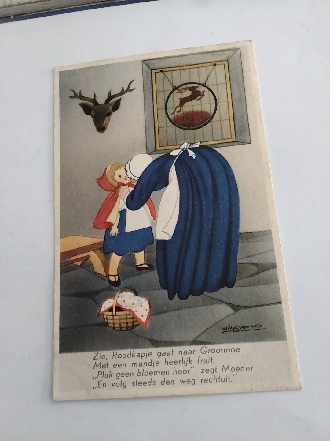 WILLY SCHERMELE. 1941 / ROODKAPJE GAAT NAAR GROOTMOEDER, Ophalen of Verzenden, 1940 tot 1960, Sterren en Beroemdheden