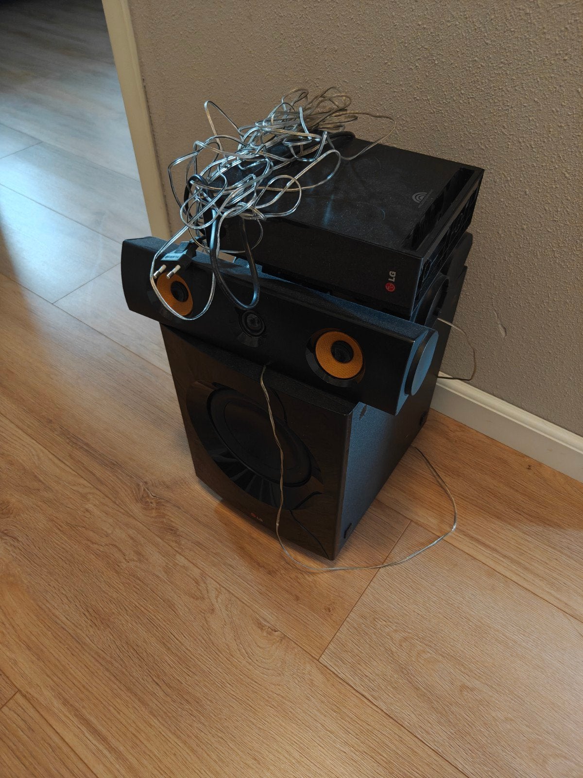 Lg home cinema speakers met blurqy, Audio, Tv en Foto, Home Cinema-sets, Ophalen, Gebruikt, Overige merken, Blu-ray-speler