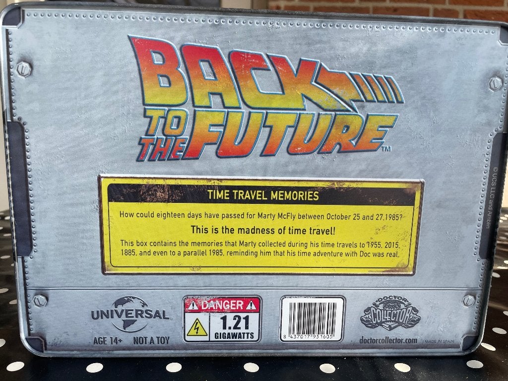 Back to the Future Time Capsule, Verzamelen, Film en Tv, Ophalen, Zo goed als nieuw, Film, Beeldje, Replica of Model
