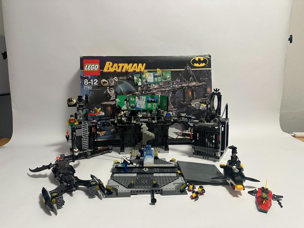 LEGO Batman 2006, 7783 Batcave + 7786 Batcopter, Gebruikt, Lego, Ophalen of Verzenden, Compleet