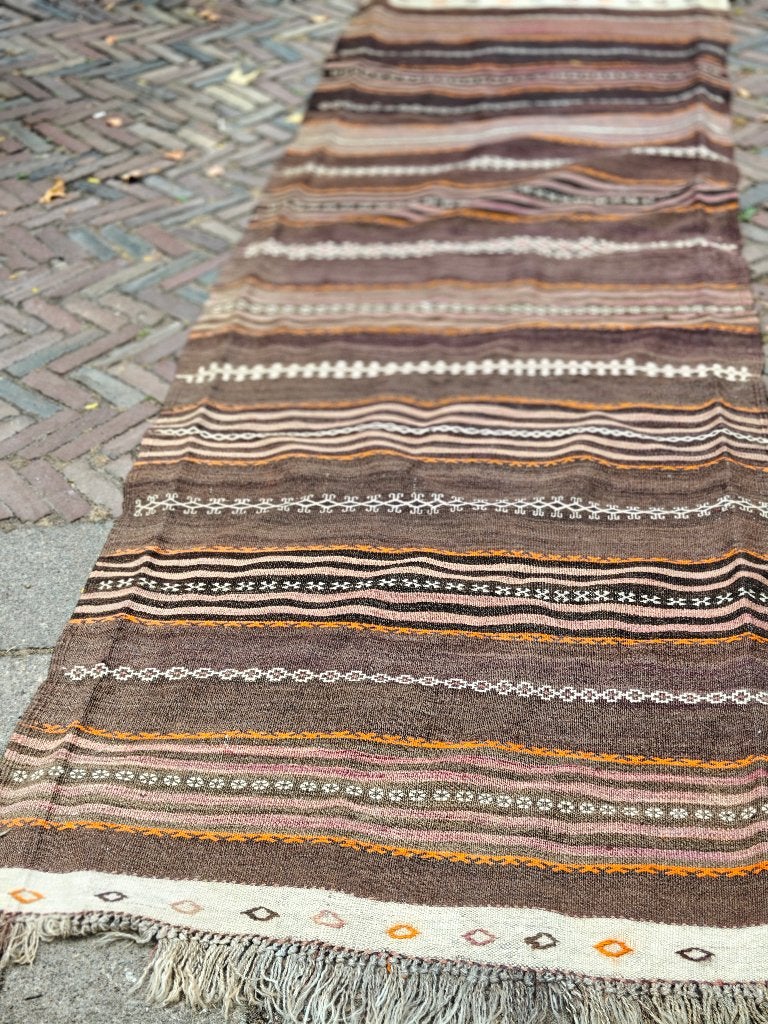 handgeweven Soumak kelim, Ophalen, Onbekend, 50 tot 100 cm, Onbekend