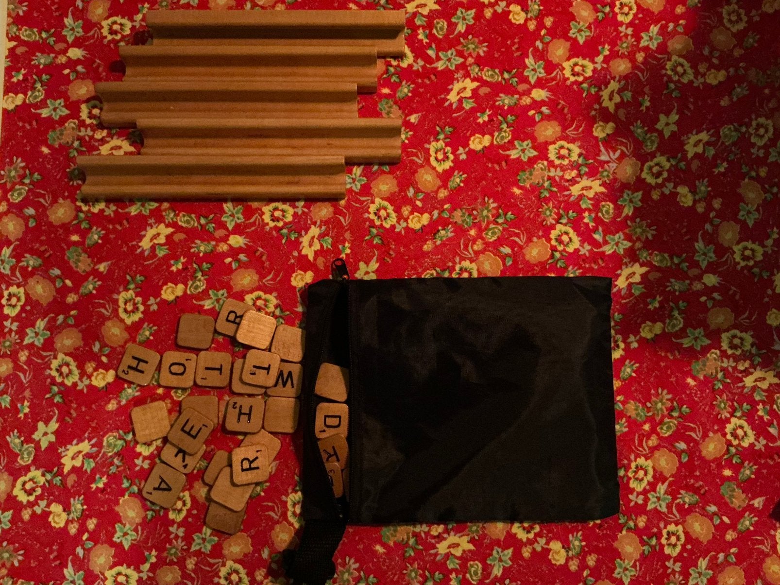 Houten scrabble spel., Ophalen of Verzenden