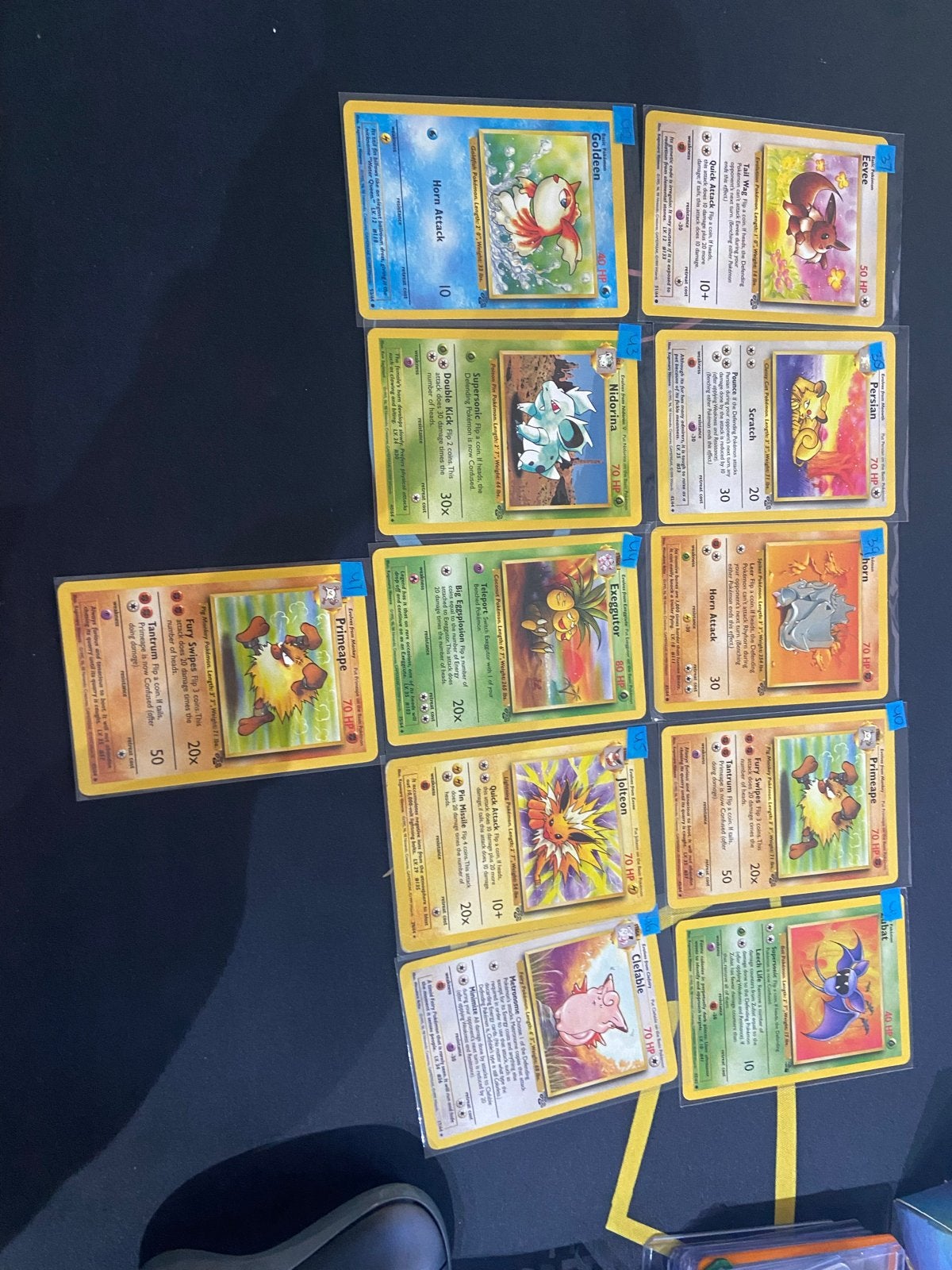 Pokémon kaarten collectie - jungle engels, Ophalen of Verzenden, Gebruikt, Meerdere kaarten