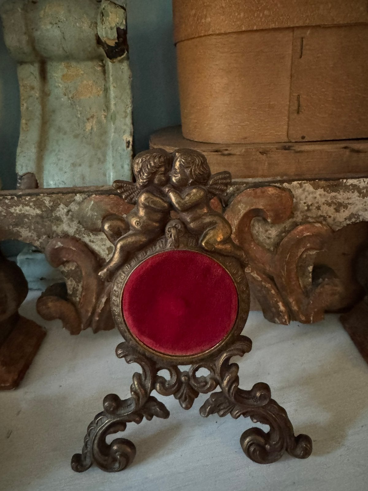 Antieke engel horloge hanger, Ophalen of Verzenden