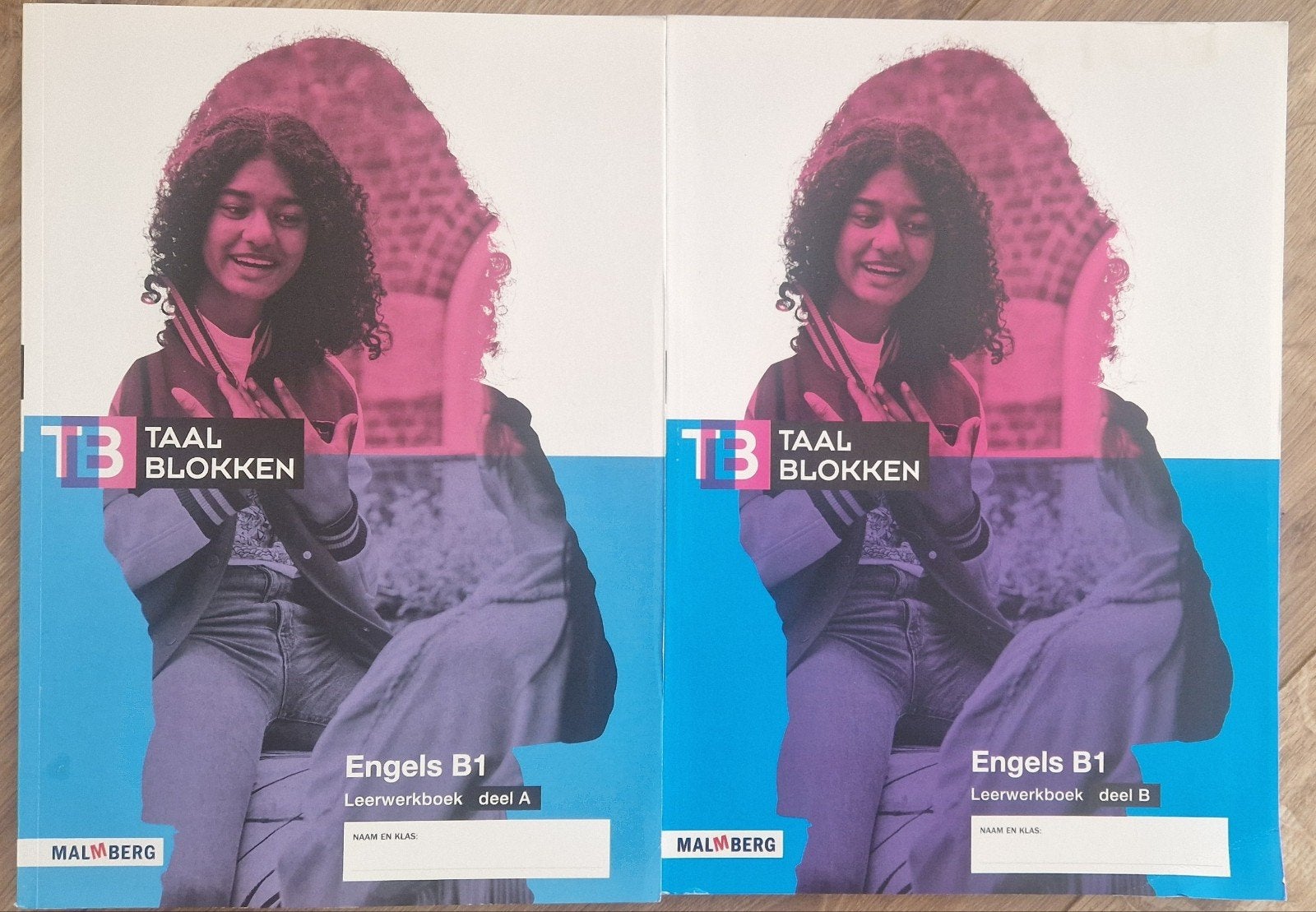 Taalblokken Engels B1 Leerwerkboek deel A en B Malmberg, Boeken, Engels, Malmberg, Ophalen of Verzenden, Zo goed als nieuw