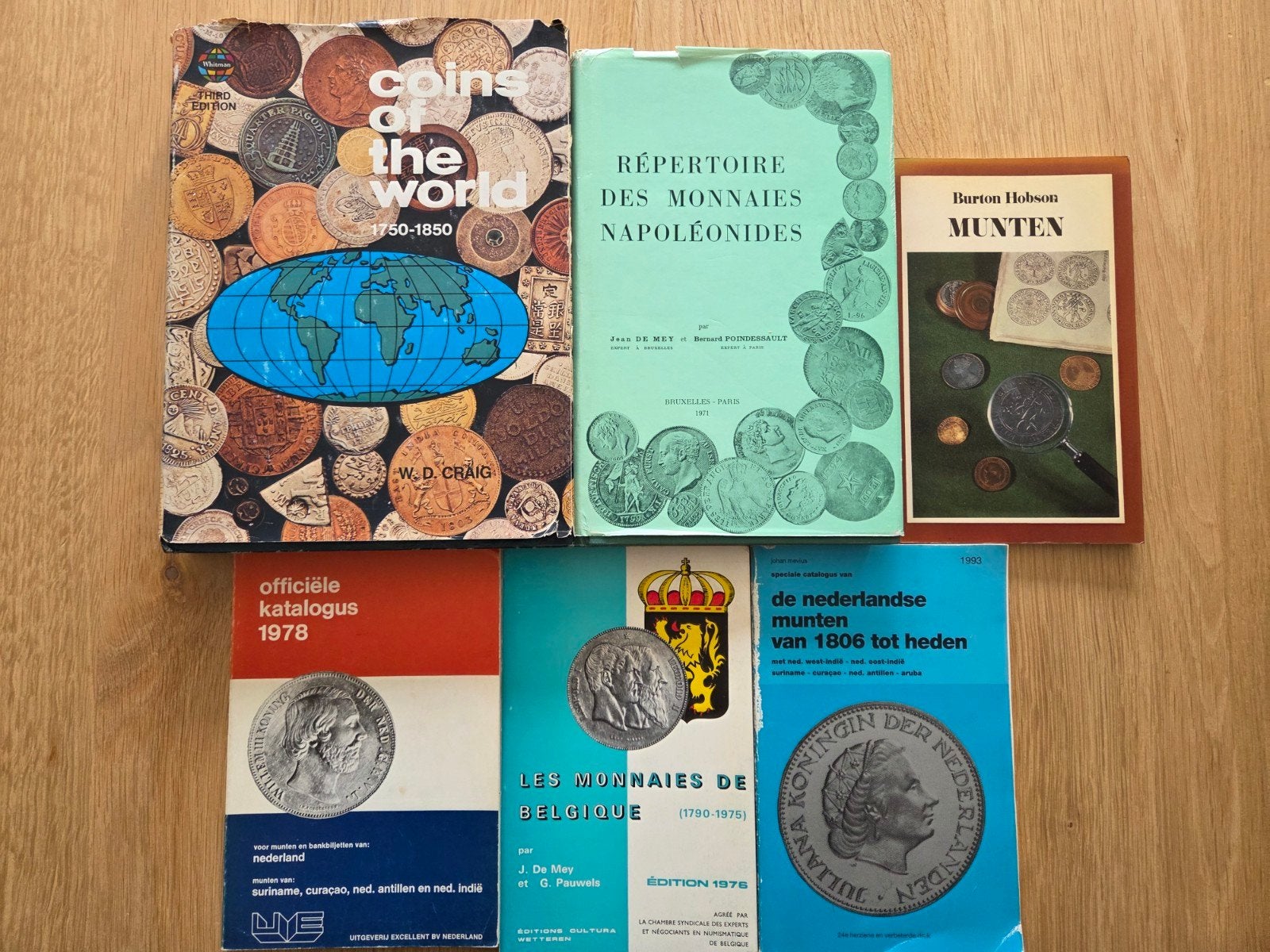 Collectie numismatische catalogi en boeken, Postzegels en Munten, Ophalen of Verzenden, Overige waardes, Setje