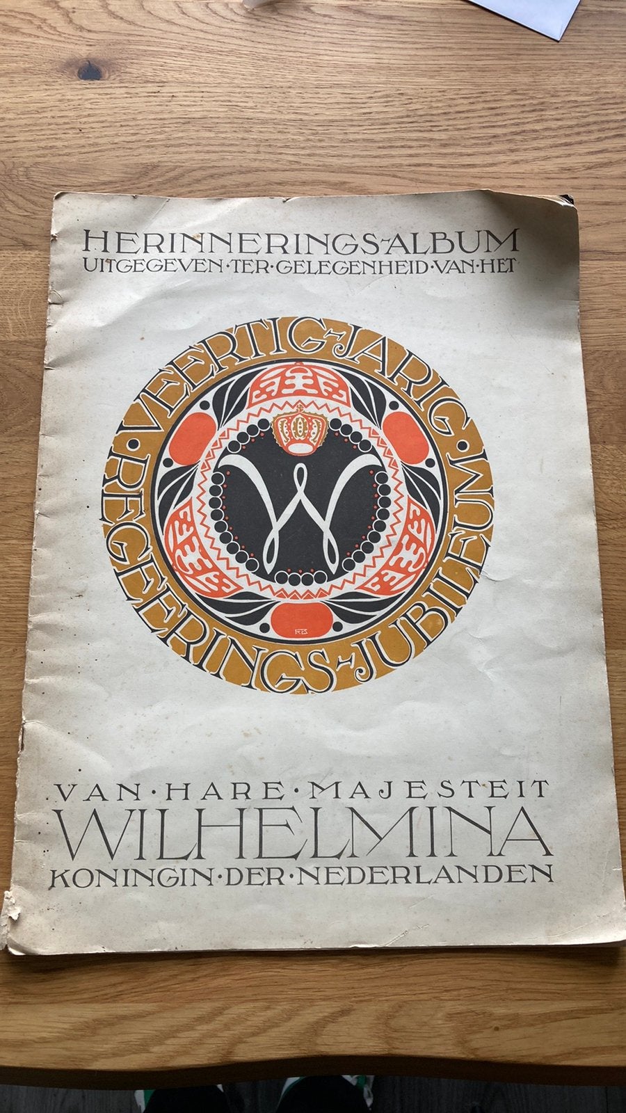 Herinneringsalbum Hare Majesteit Wilhelmina, Ophalen of Verzenden, Gebruikt, Nederland, Tijdschrift of Boek
