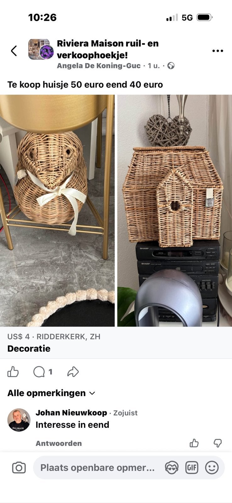 Decoratie, Ophalen of Verzenden, Zo goed als nieuw