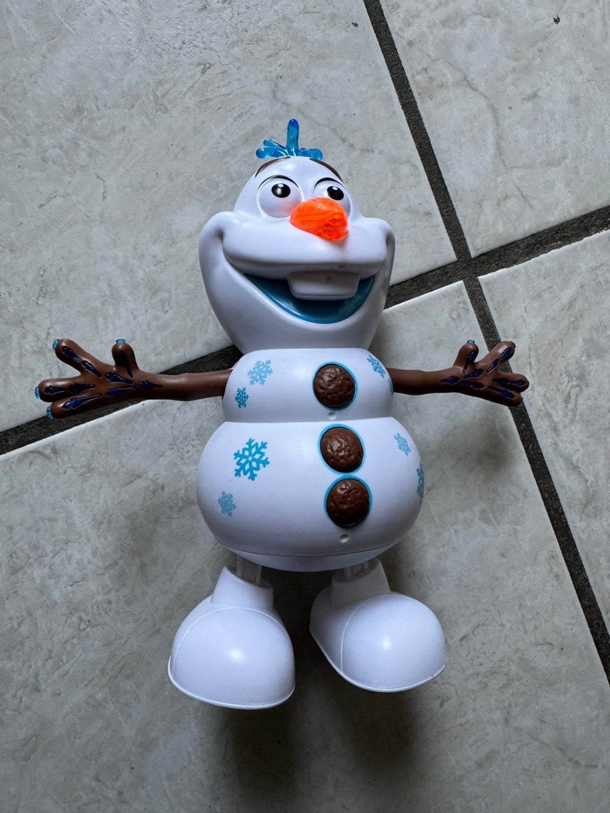 Zingende en dansende olaf, Verzamelen, Disney, Ophalen, Overige figuren, Zo goed als nieuw, Beeldje of Figuurtje