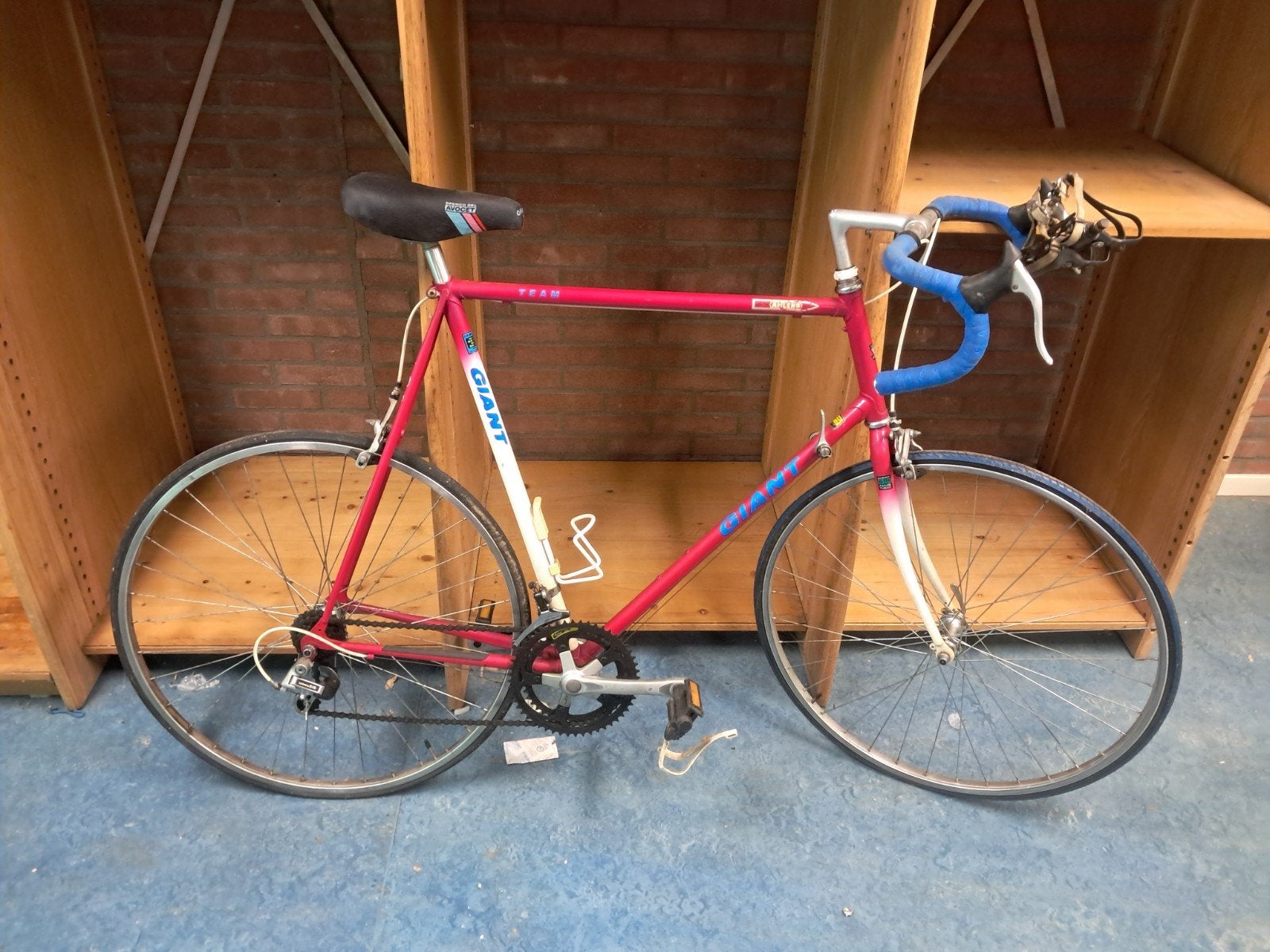 Giant racefiets, Fietsen en Brommers, Fietsen | Oldtimers, Ophalen, Jaren '60 of nieuwer, Velgrem, 55 tot 59 cm