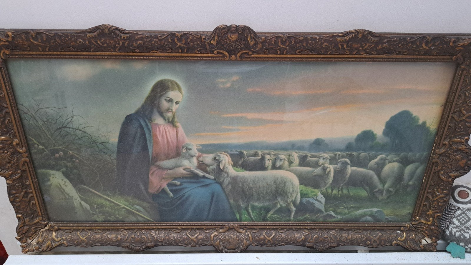 Schilderij met religieuze afbeelding, Antiek en Kunst, Kunst | Schilderijen | Klassiek, Ophalen