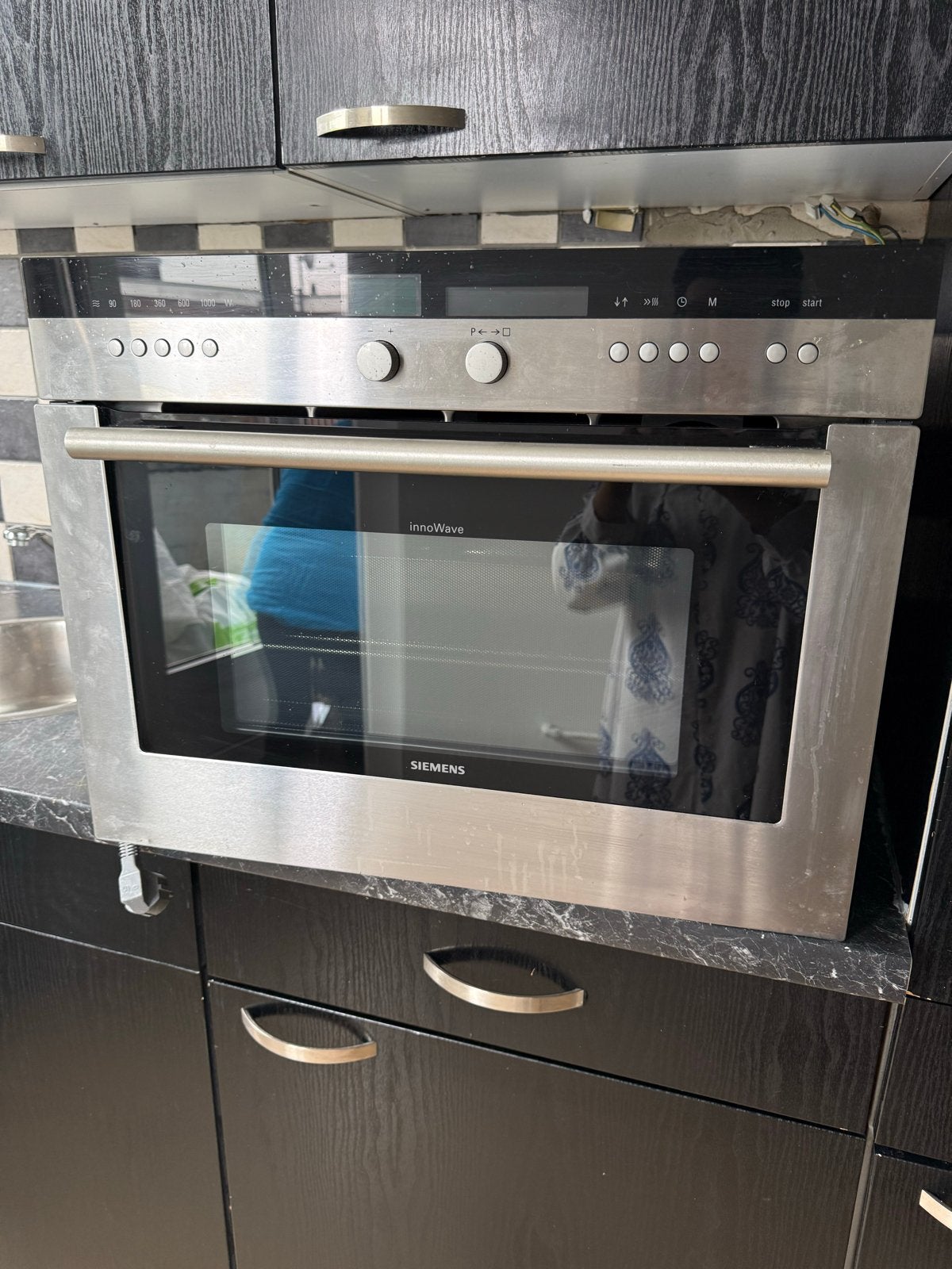 Siemens Inbouw Combi-oven met Magnetronfunctie, Ophalen, 45 tot 50 cm, Gebruikt, 60 cm of meer