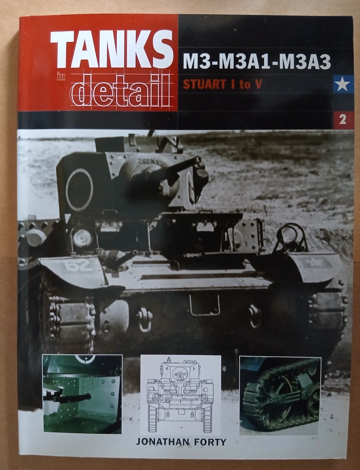 Tanks detail M3-M3A1-M3A3 Stuart I-V, Ophalen of Verzenden, Tweede Wereldoorlog, Zo goed als nieuw, Landmacht