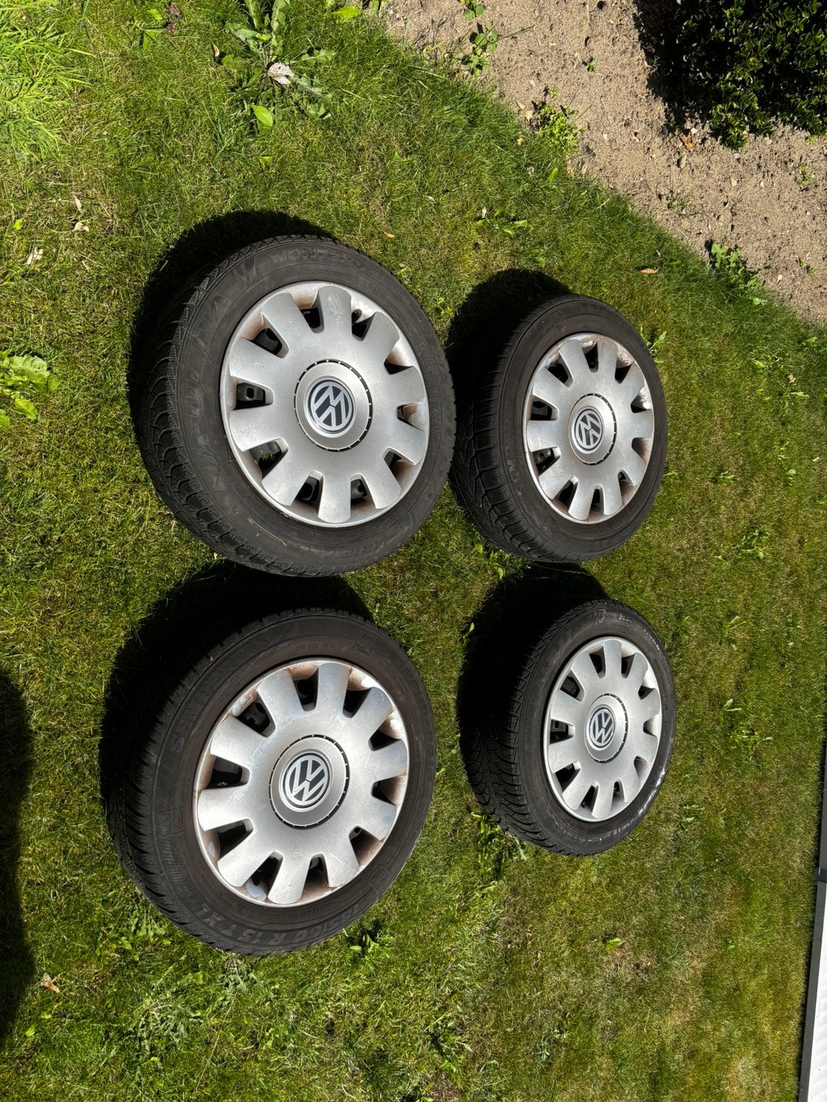Set winterbanden stalen velgen steekmaat 5x100, Ophalen