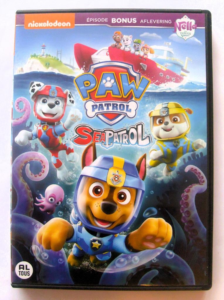 Paw Patrol - sea Patrol (originele dvd) Nickelodeon, Europees, Tekenfilm, Alle leeftijden, Ophalen of Verzenden