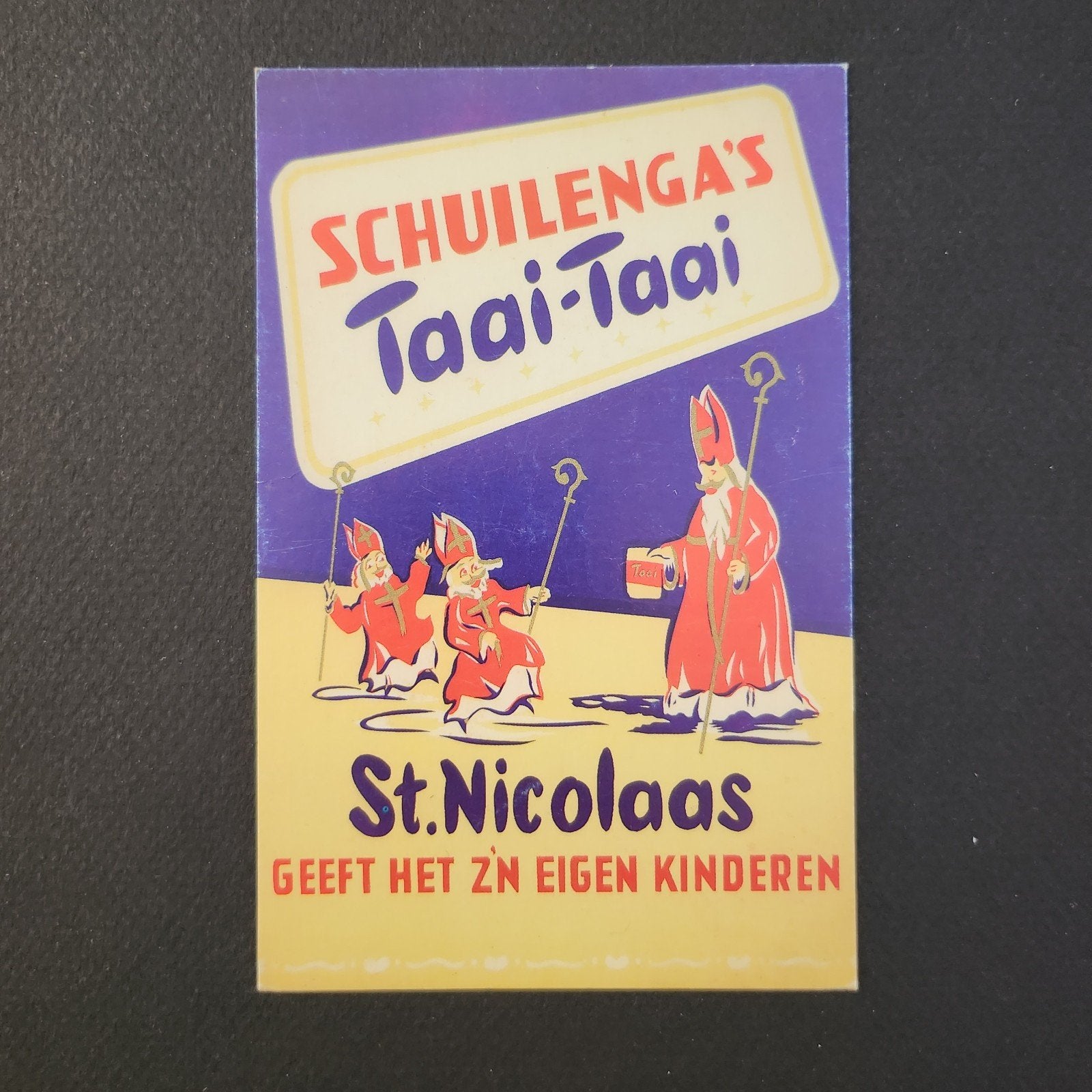 Sinterklaas ansichtkaart - Schuilenga's Taai-Taai, Verzenden, 1980 tot heden