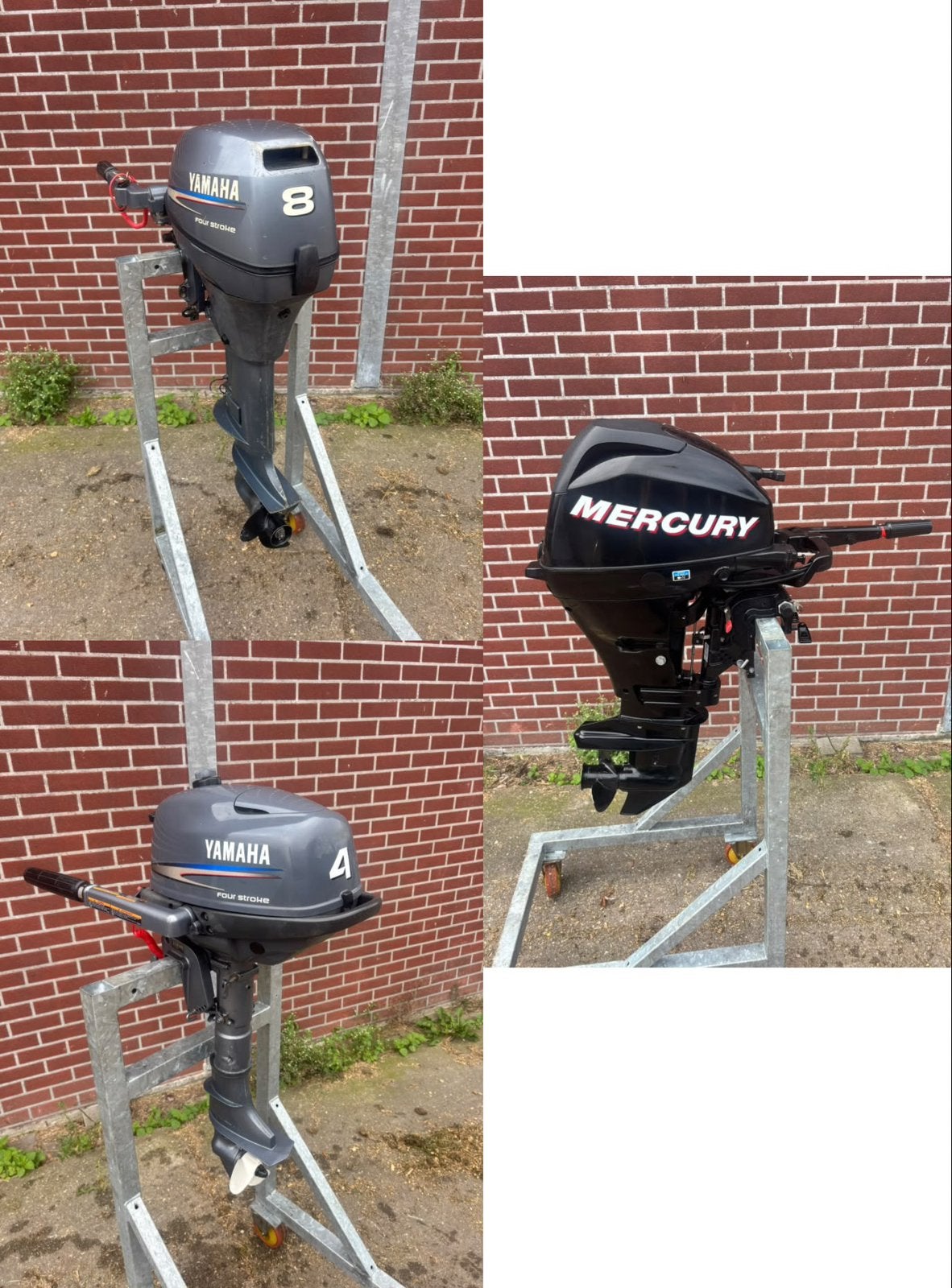 Mercury 15 pk Yamaha 8 pk Yamaha 4 pk 4 takt, Watersport en Boten, Ophalen, 5 tot 10 pk, Viertaktmotor, Zo goed als nieuw