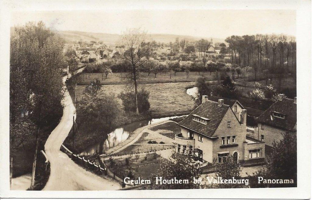 Geulem Houthem (L.) bij Valkenburg, Panorama, gelopen 1950, Ophalen of Verzenden, 1940 tot 1960, Gelopen, Limburg