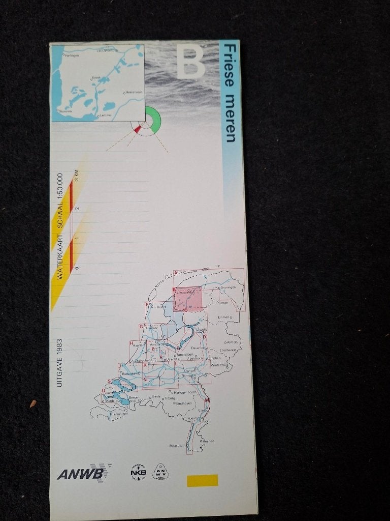 Waterkaart Friese Meren, Ophalen of Verzenden, Zo goed als nieuw
