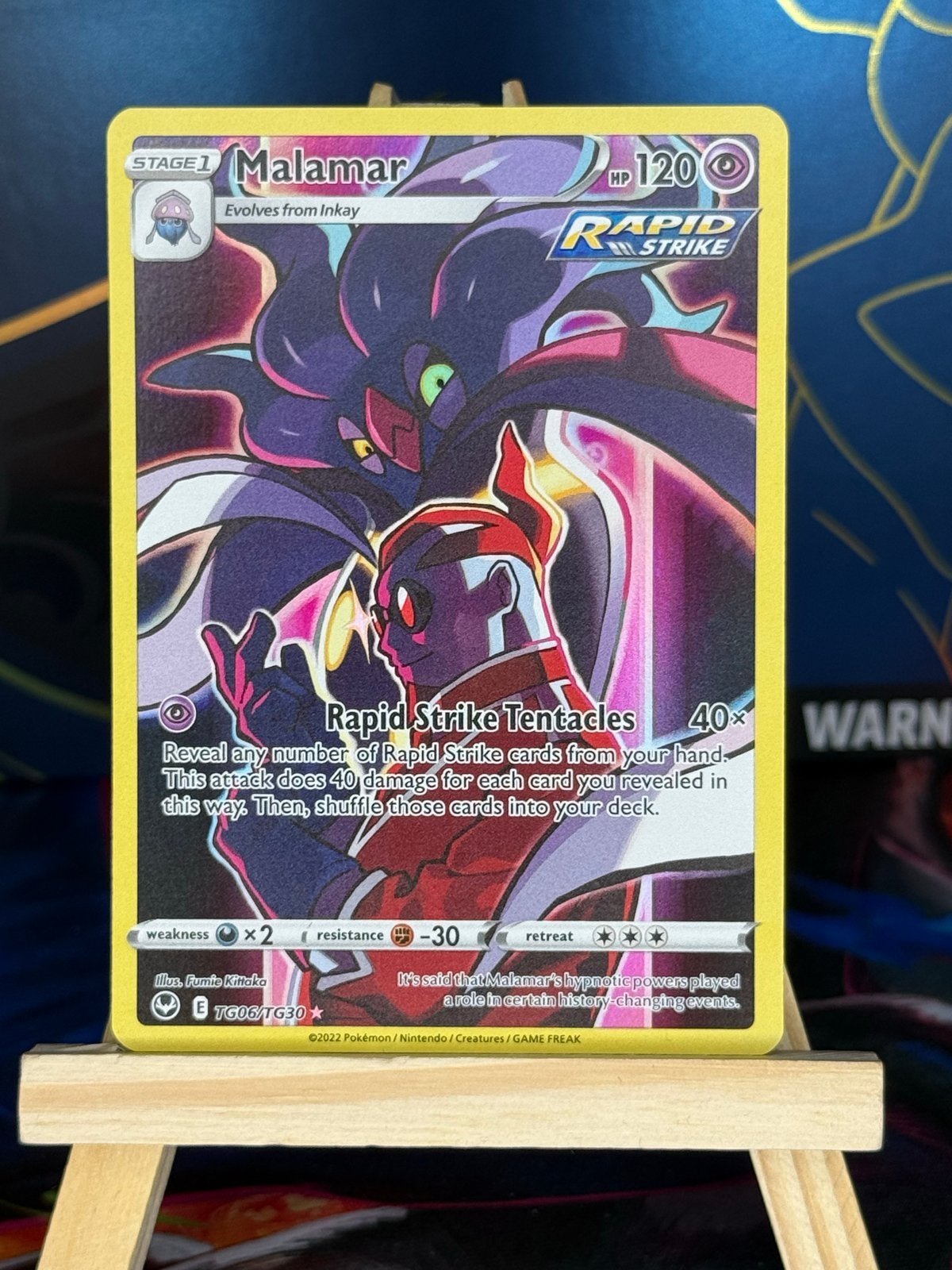 Malamar #TG06 | Pokemon Silver Tempest, Ophalen of Verzenden, Zo goed als nieuw, Losse kaart