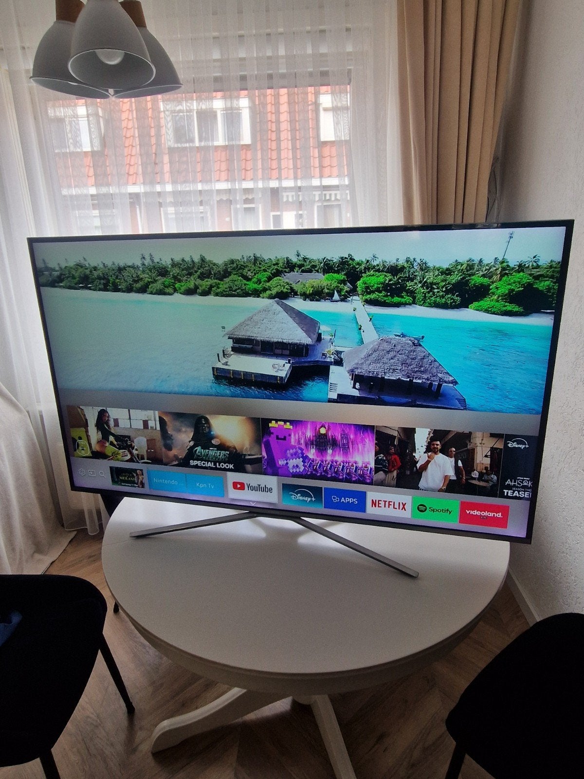 SAMSUNG SMART TV 55 INCH 4K UHD WIFI APPS, 50 Hz, Ophalen of Verzenden, Zo goed als nieuw, Samsung