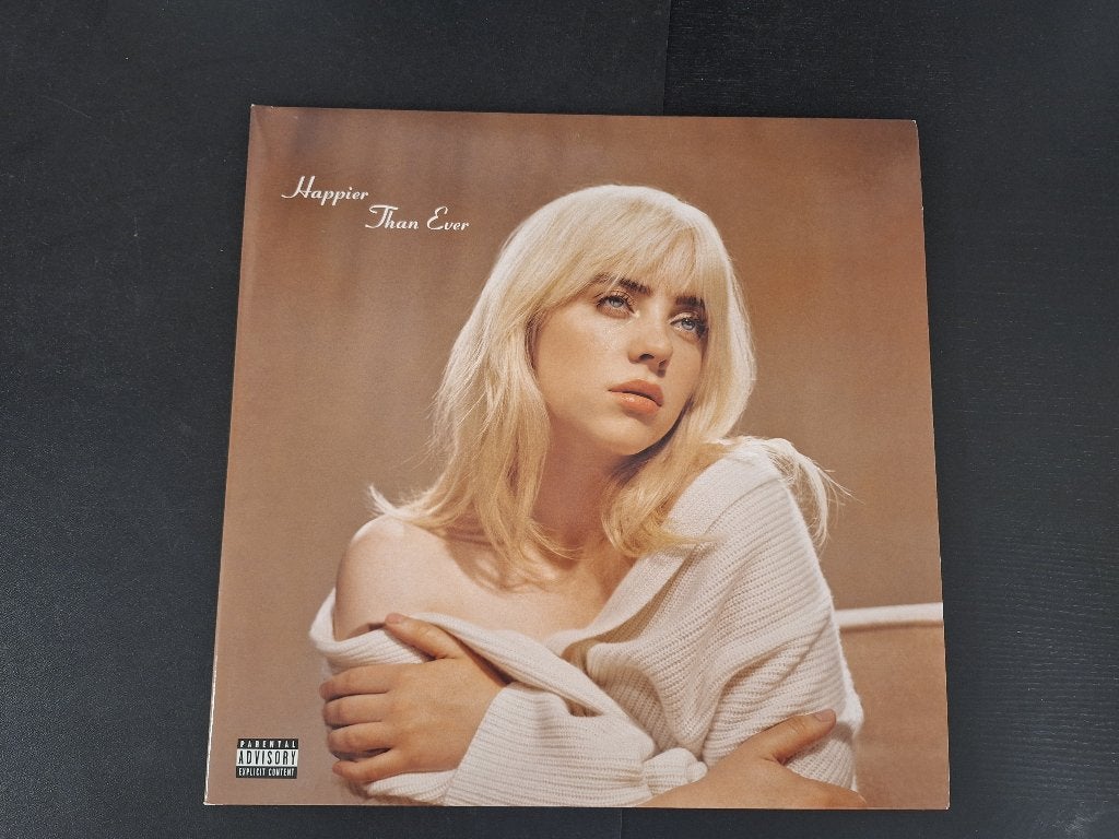 Vinyl album dubbel lp Billie Eilish Happier then ever, Cd's en Dvd's, Ophalen of Verzenden, Zo goed als nieuw, LP