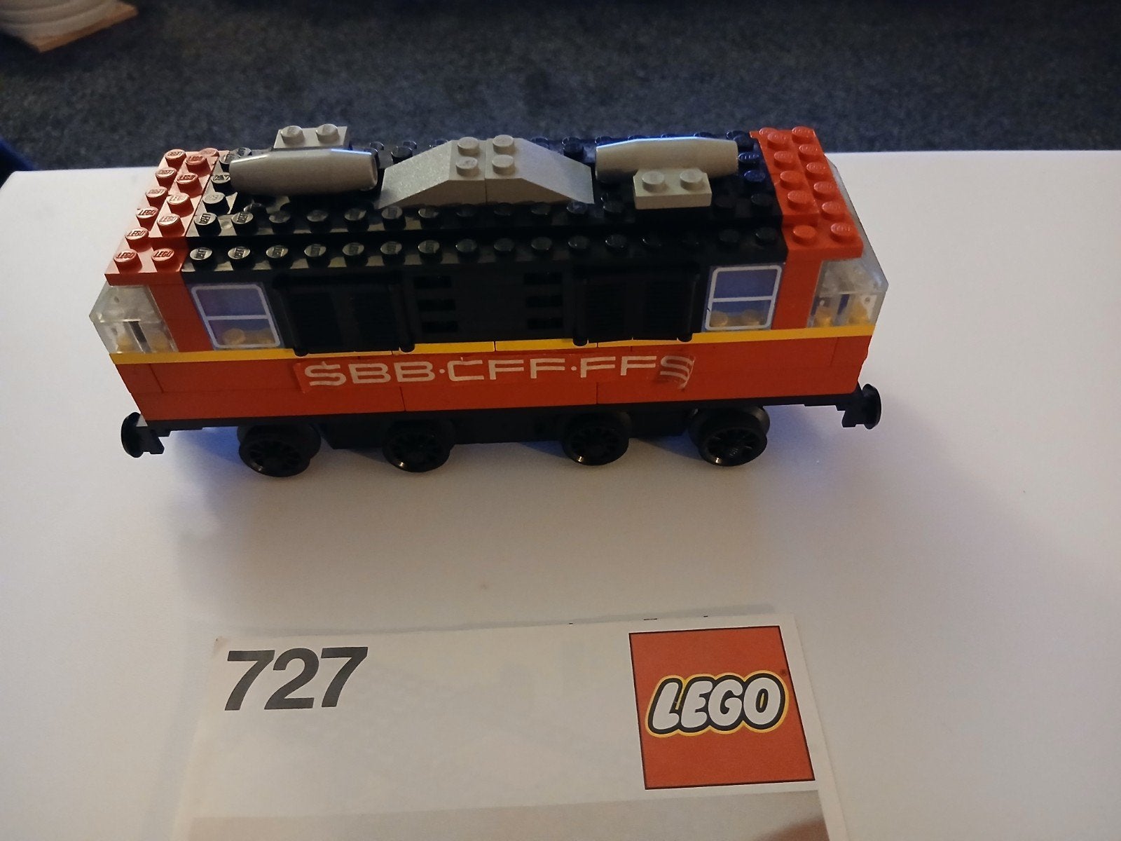lego nr 727   12 volt lokomotief, Gebruikt, Lego, Inclusief instructies, Ophalen of Verzenden