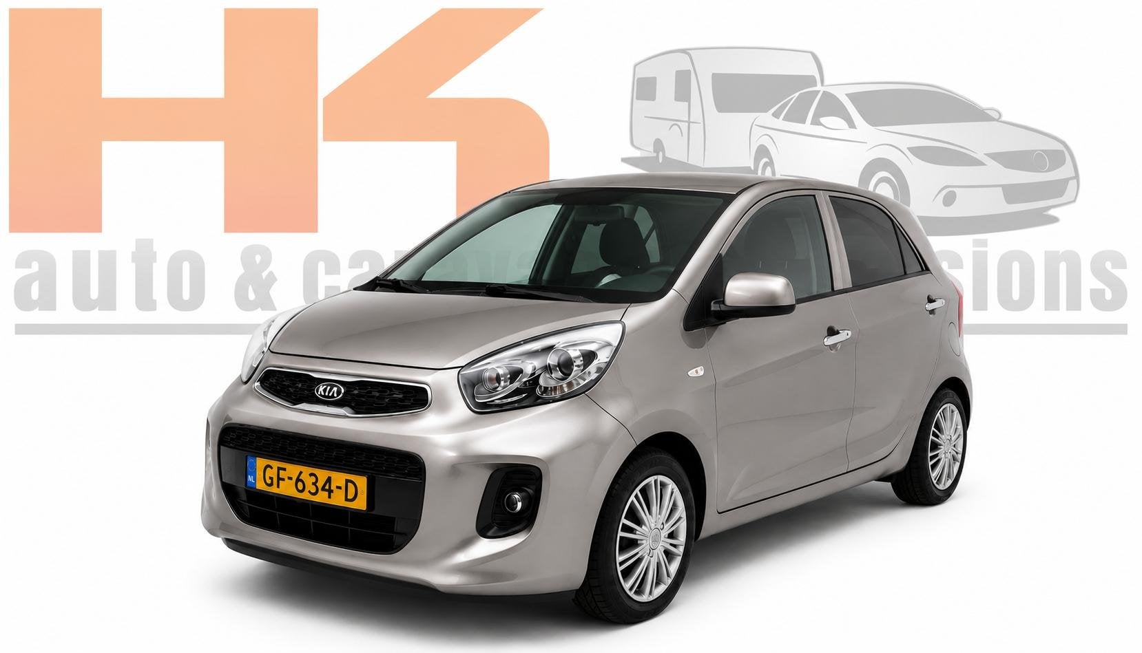 Kia Picanto 1.0 CVVT First Edition Clima, Bluetooth, Cruise, Auto's, Kia, Voorwielaandrijving, Euro 5, Stof, Gebruikt