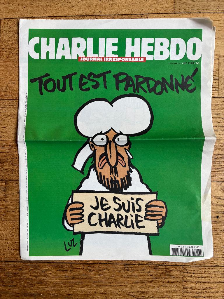 Je suis Charlie - Charlie Hebdo 14 januari 2015, Ophalen of Verzenden, Zo goed als nieuw, Overige typen