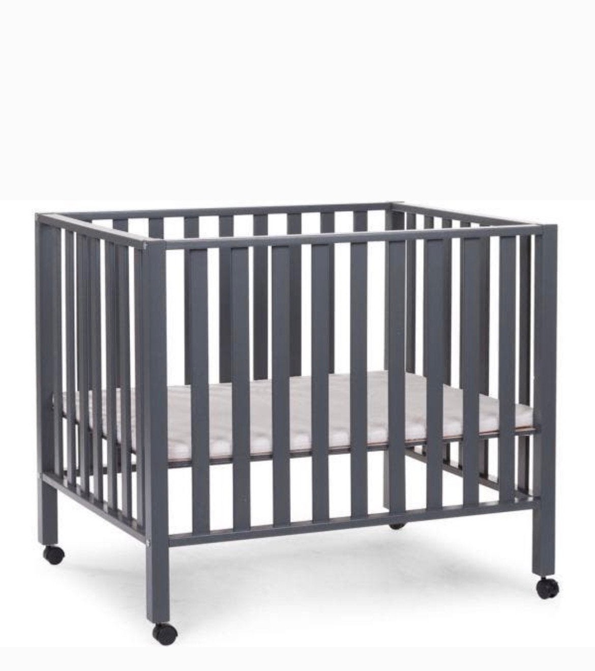 Baby box Casper grijs 100x79x85cm, Ophalen, Zo goed als nieuw, In hoogte verstelbaar