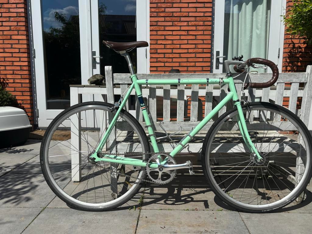 Fuji Feather Singlespeed Racefiets - Maat L (187cm), Gebruikt, Staal, 57 tot 61 cm, Ophalen