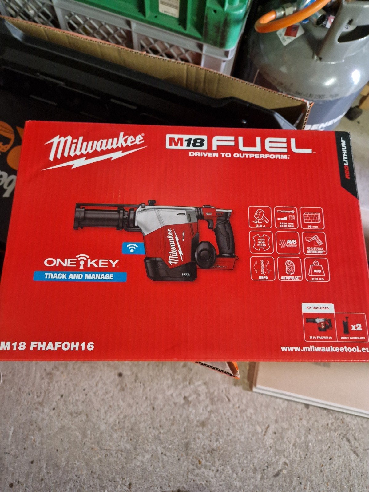 Milwaukee M18 FUEL Boorhamer - Nieuw in doos, Ophalen, 600 watt of meer, Boor- en/of Breekhamer, Nieuw