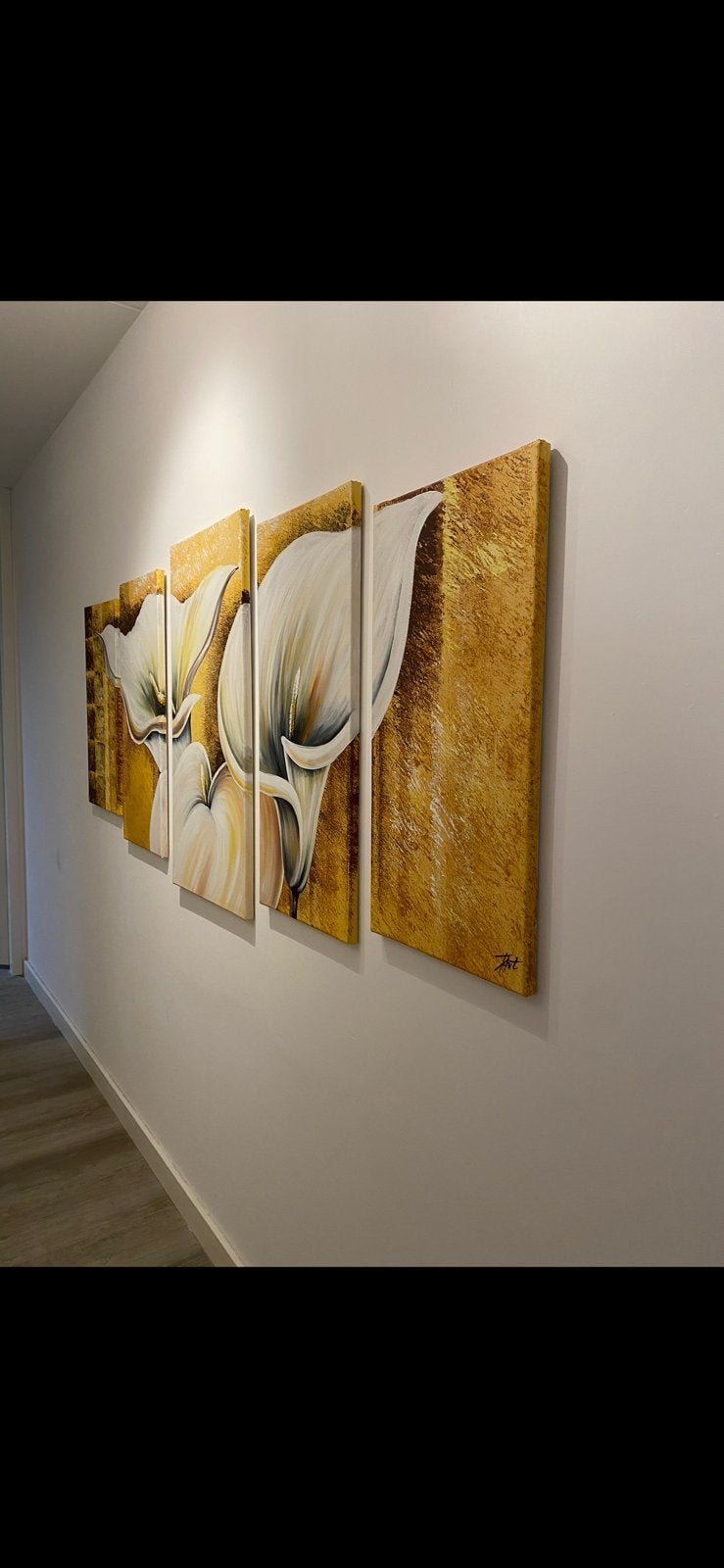 5 luiks schilderij doek, Ophalen of Verzenden