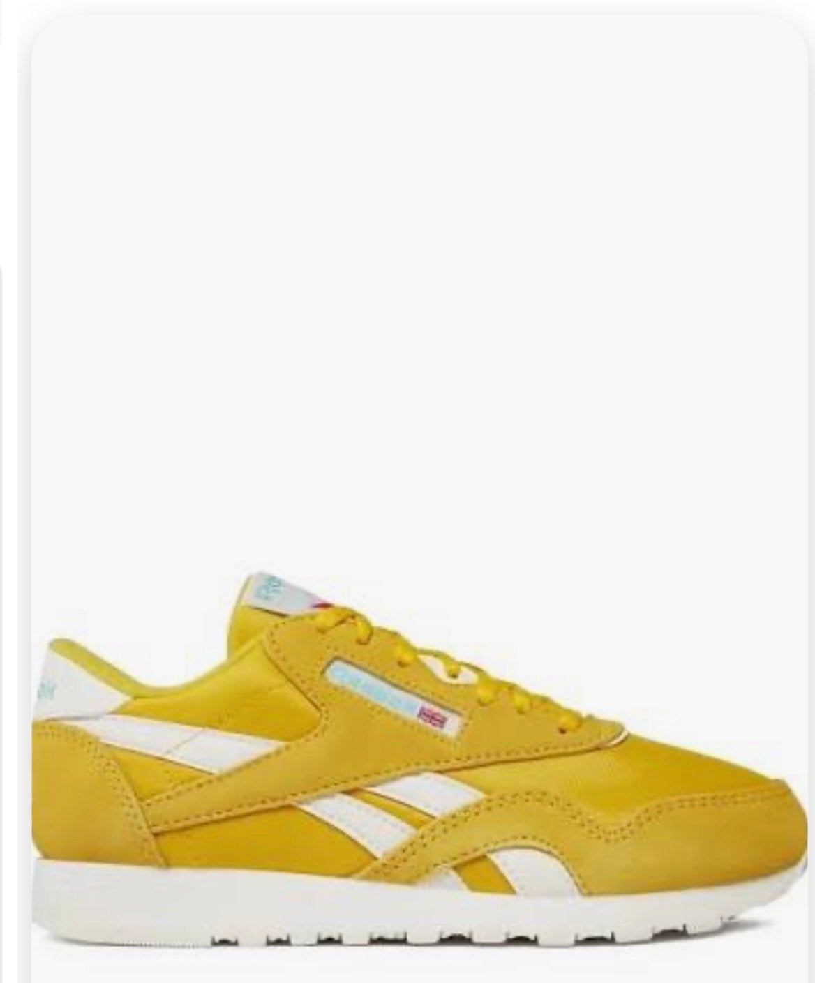 Reebok Classic Nylon Sneakers - 46”, Ophalen, Zo goed als nieuw, Geel, Sneakers of Gympen