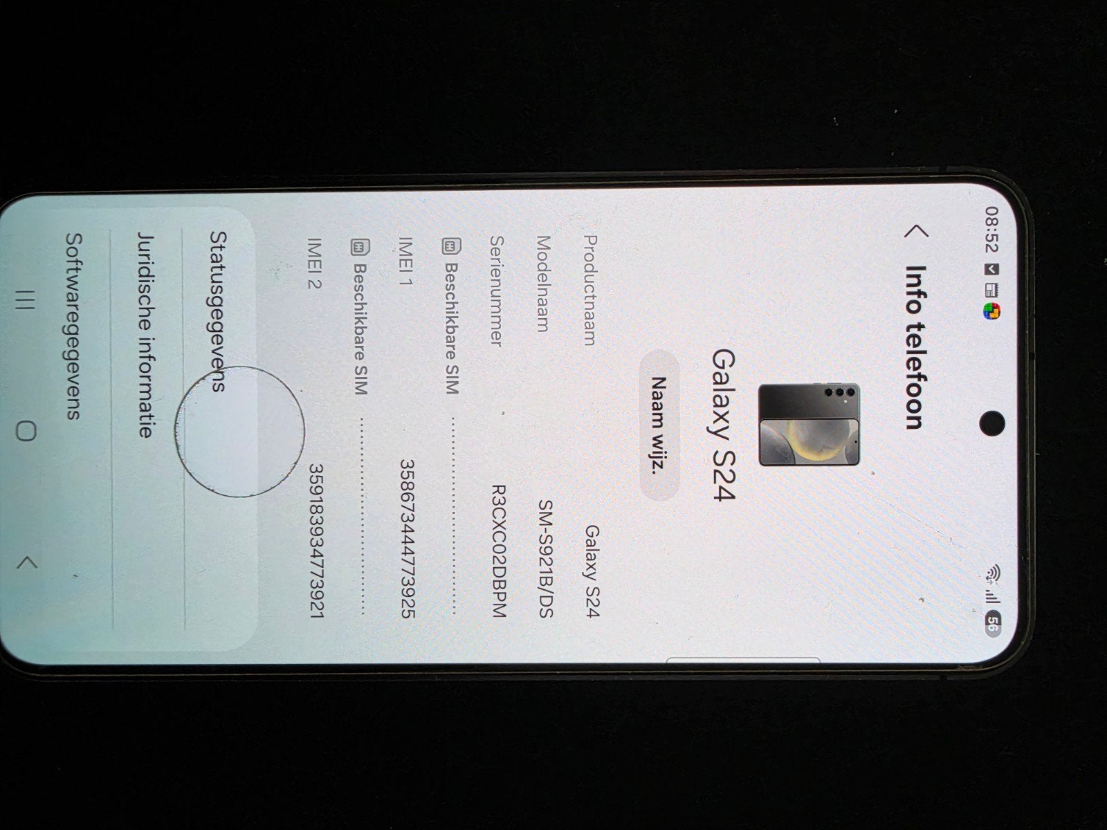 Samsung Galaxy S24 256GB Zwart - Zo goed als nieuw