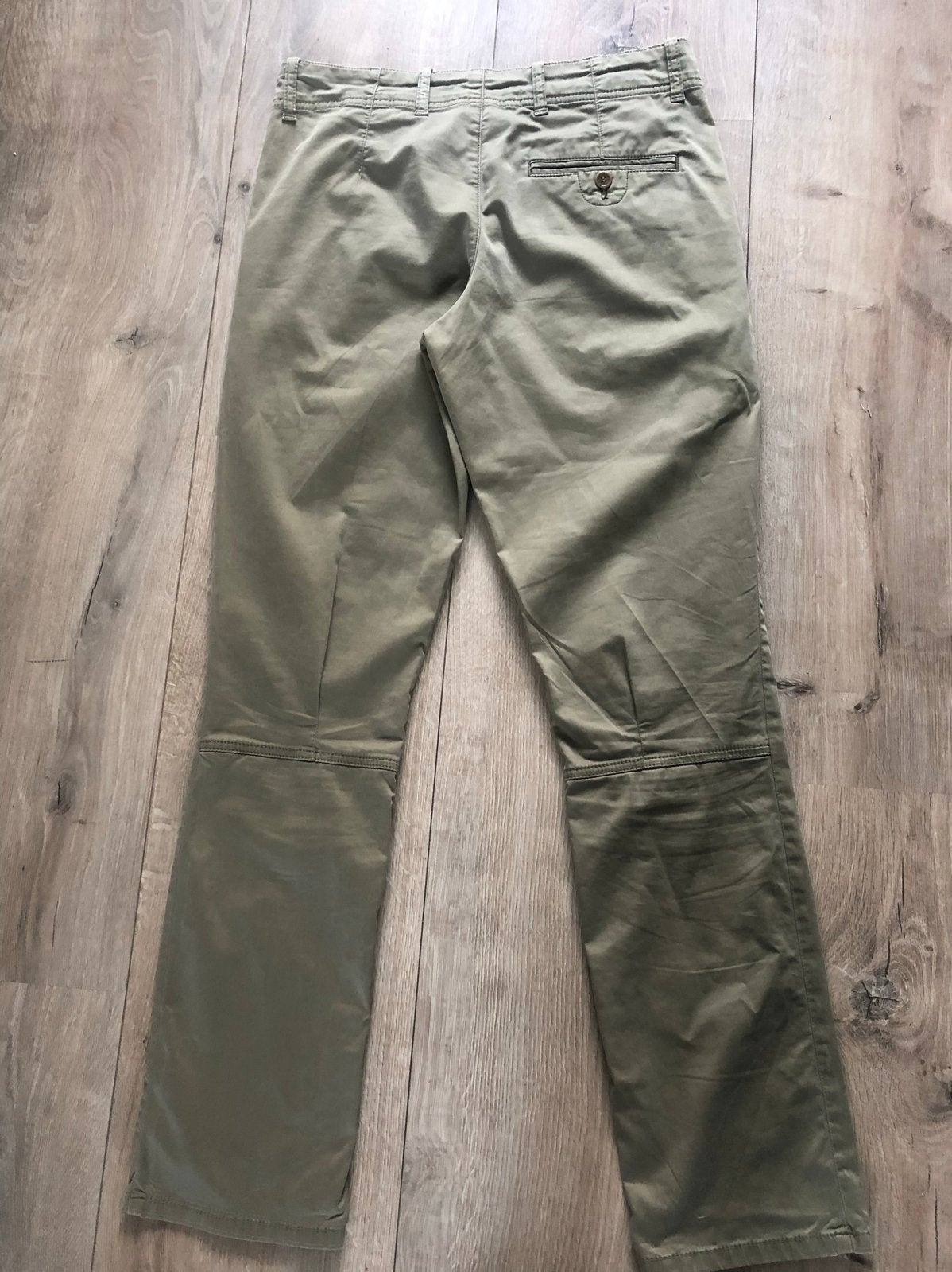 TURNOVER olijfkleurige Chino Broek mt 36- Zo Goed als Nieuw, Ophalen of Verzenden, Zo goed als nieuw, Maat 36 (S), Lang