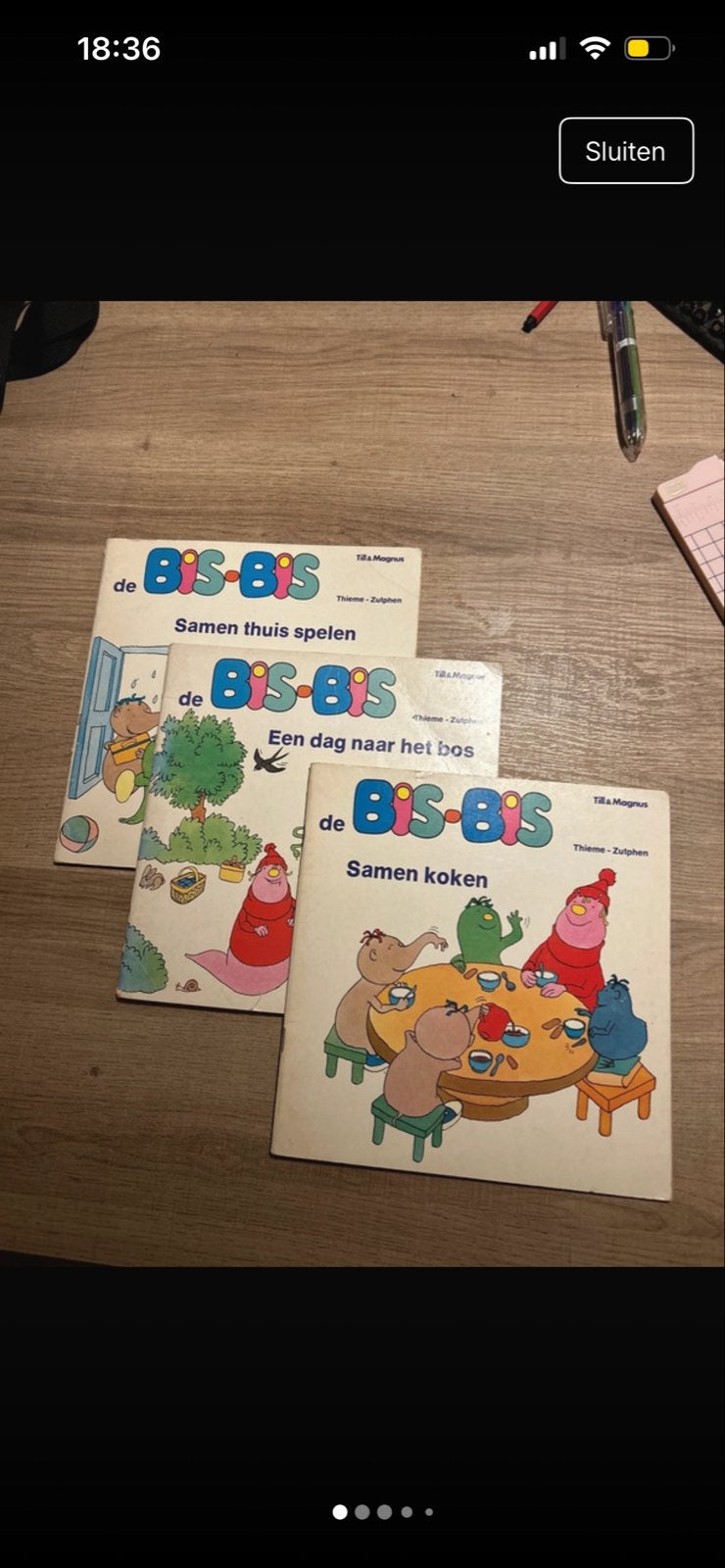 Bis-Bis Boekjes - Set van 3 vintage kinderboeken, Ophalen of Verzenden, Gelezen, Fictie algemeen