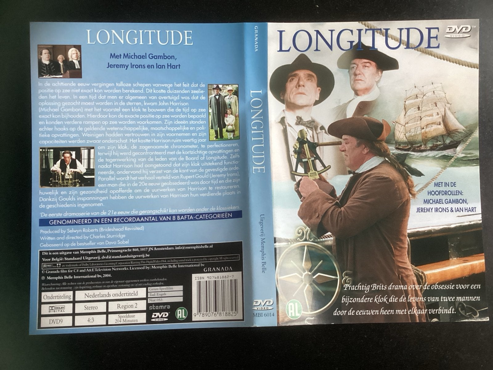 Longitude DVD - Brits drama met Michael Gambon, Cd's en Dvd's, Alle leeftijden, Nederlands, Ophalen of Verzenden, Historisch