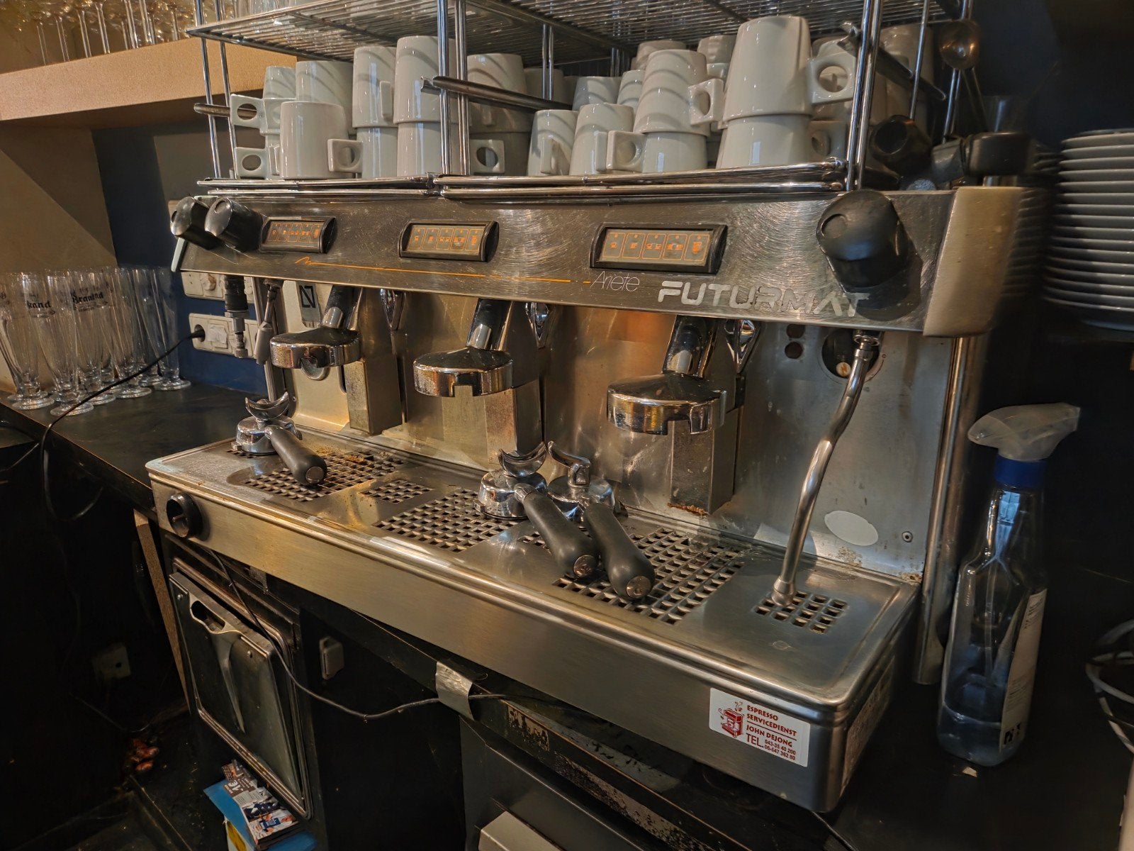 Ariete Futurmat Espresso Apparaat - Professioneel, Gebruikt, Espresso apparaat, 10 kopjes of meer, Koffiebonen