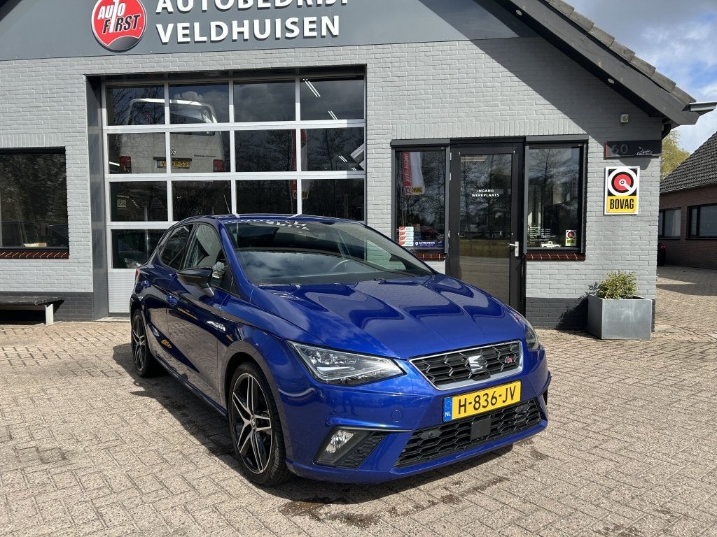 SEAT Ibiza 1.0 TSI FR BnsInt. (bj 2020), Auto's, Seat, Keurmerk '100% Onderhouden', Euro 6, 95 pk, Blauw