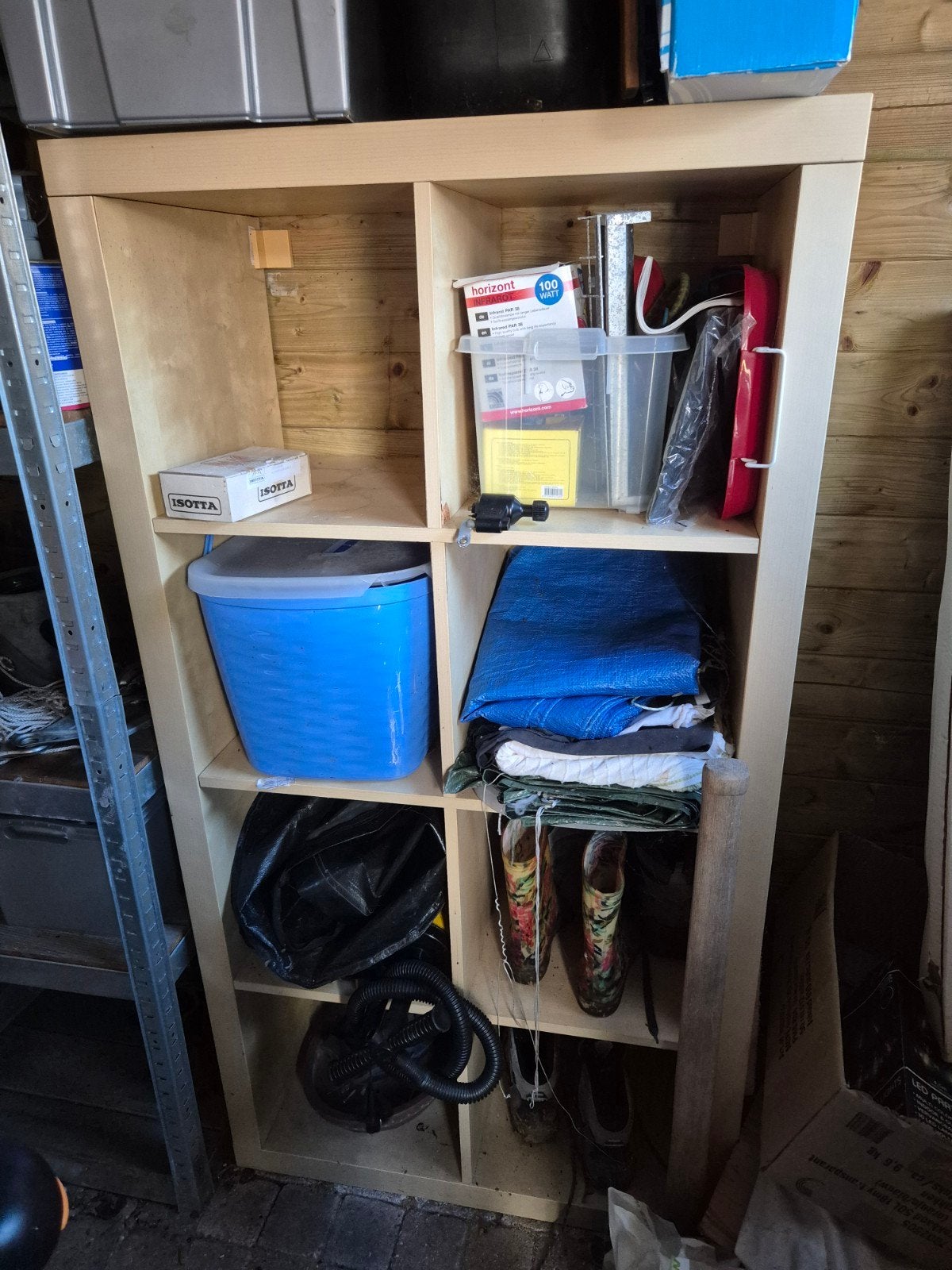 rek/kast met vakken gratis, Ophalen, Hout, Overige typen