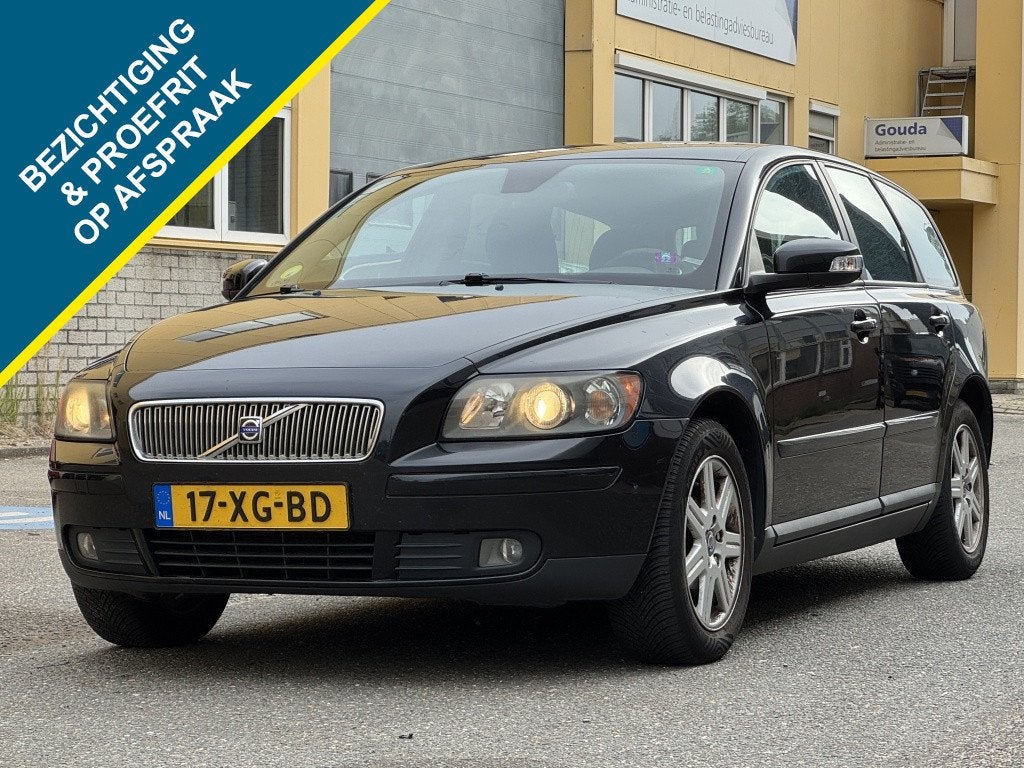 Volvo V50 1.8 Ed. II/VASTE PRIJS/APK 7/7/2027/Rijdt goed/Air, Auto's, Volvo, 125 pk, 4 cilinders, Zwart, 1798 cc